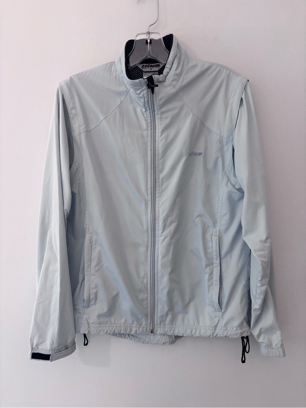 Vintage Hind Windbreaker Cycling light blue sea foam full zip vest y2k Medium